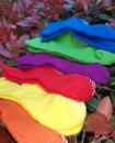 Colorful Age 1Y-8Y unisex socks  Non-slip Cotton solid colors Set of 6 Pairs